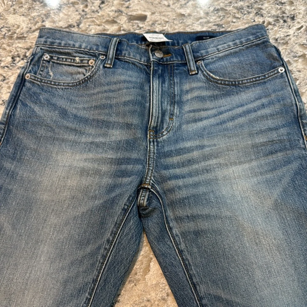 NWT J.Crew Flex Slim Fit Stretch Jeans Medium Wash Men’s 32x32 $128